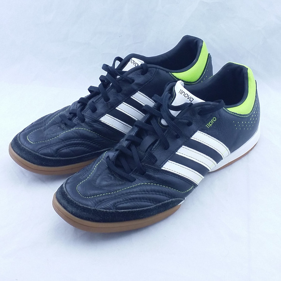 adidas Shoes | 11nova 11pro Black White Stripe Indoor Shoe | Poshmark